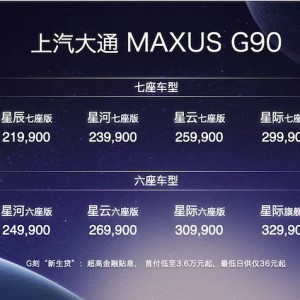 ͨMAXUS G90ۃr(ji)21.99f(wn)Ԫ